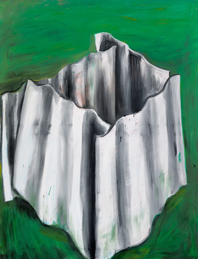 Peter Bosshart, In Zerillos Garten, 2012, Öl/Lw, 90 x 145 cm