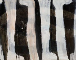 Peter Bosshart, Unter Beinen, 2020, Öl/Lw, 115 x 145 cm
